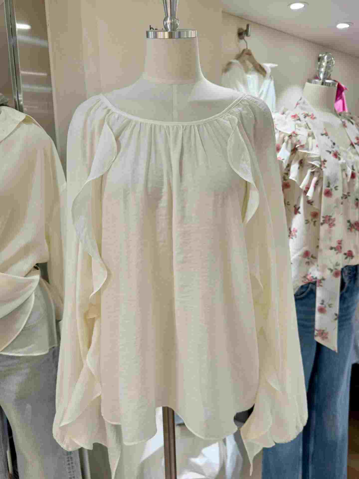 BARBARA GIRL韓國直郵實拍女裝新款推薦熱賣人氣襯衫蕾絲衫BARBARA GIRL襯衫/蕾絲衫