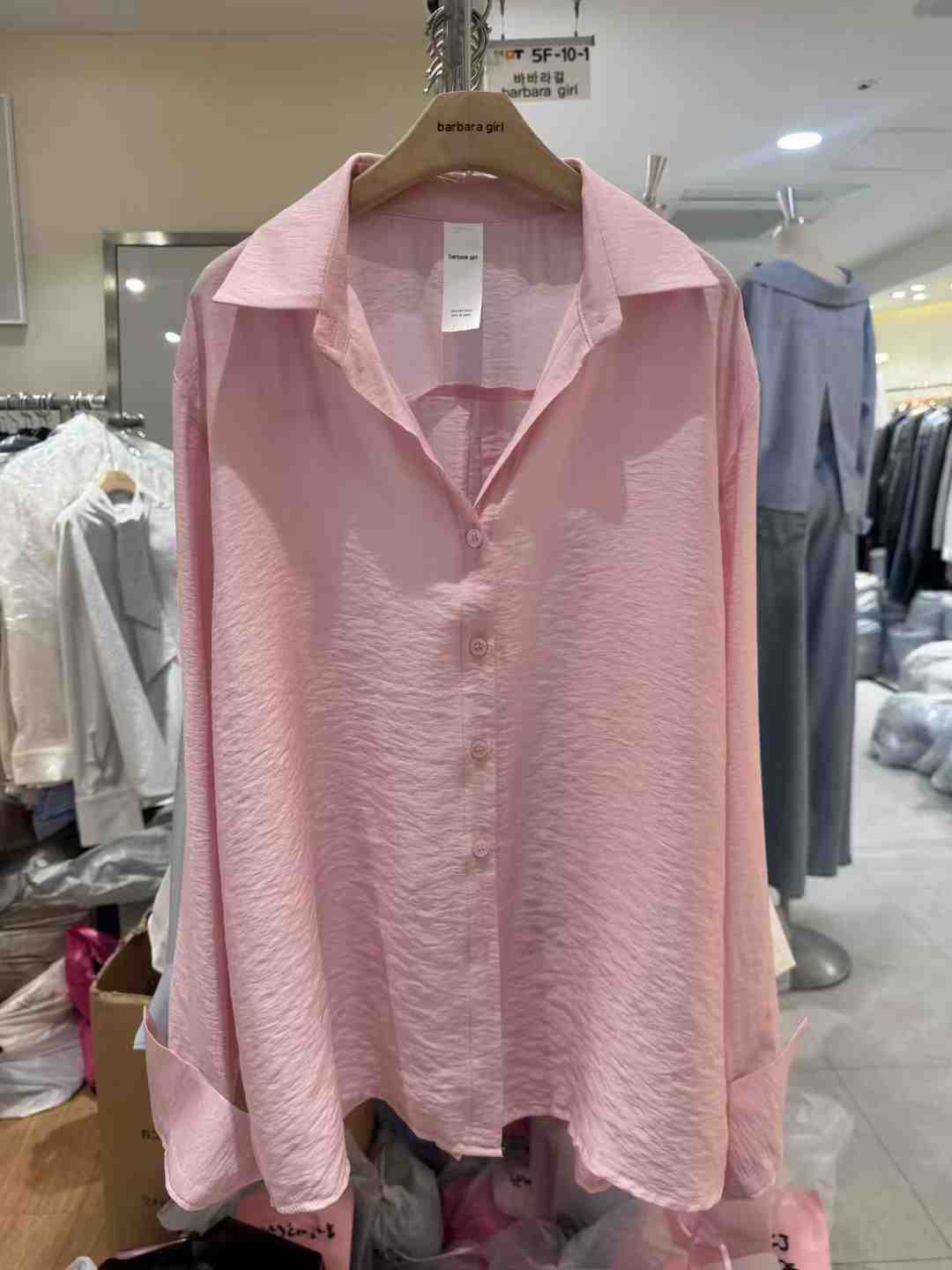 BARBARA GIRL韓國直郵實拍女裝新品休閑26春夏襯衫蕾絲衫BARBARA GIRL襯衫/蕾絲衫