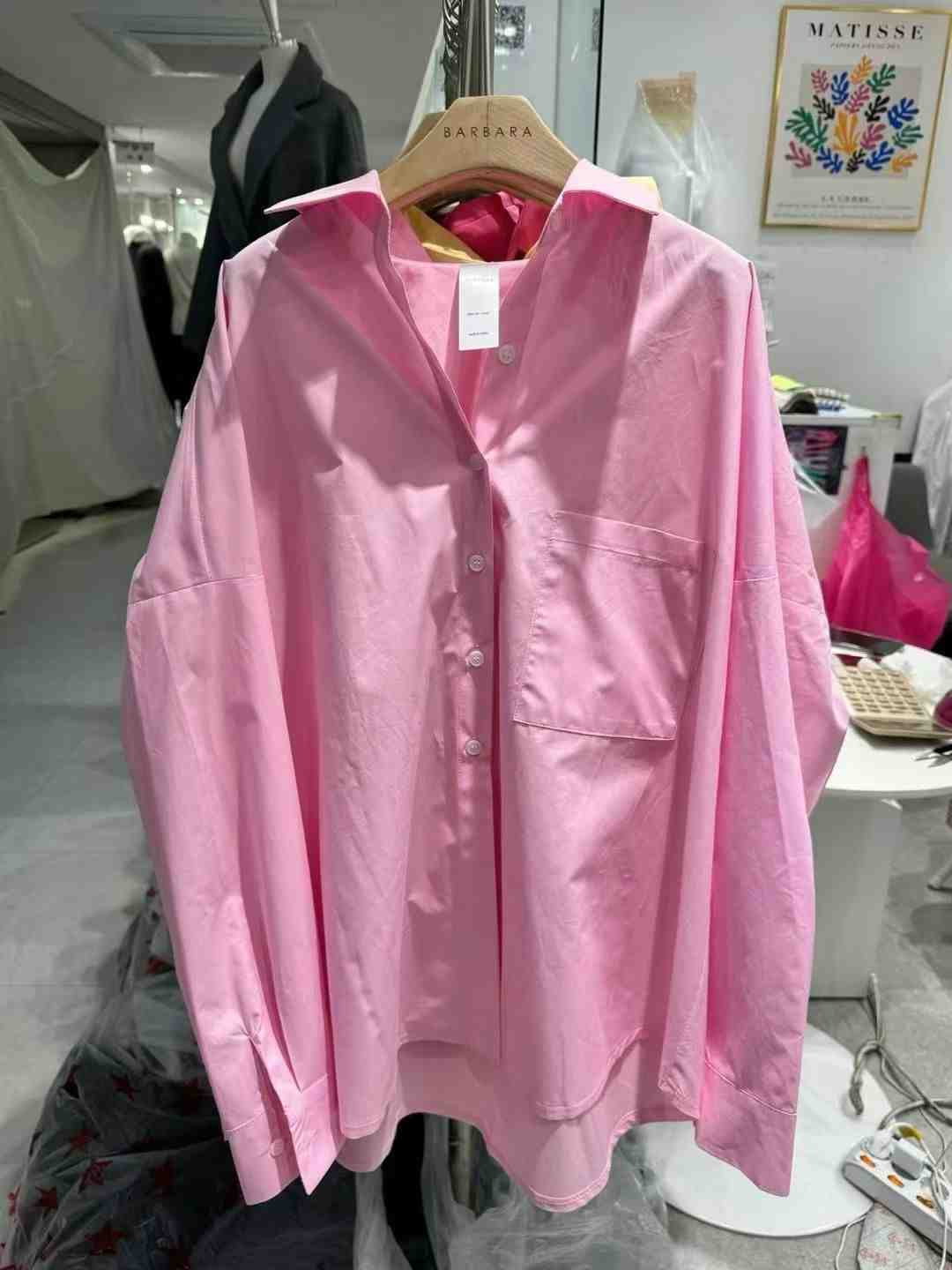 BARBARA GIRL韓國東大門代購女裝新款休閑襯衫蕾絲衫棉質寬松BARBARA GIRL襯衫/蕾絲衫