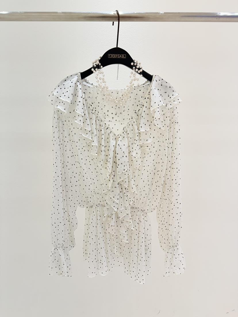 CORAL韓國東大門直郵女士新款時尚休閑26春夏人氣襯衫蕾絲衫CORAL襯衫/蕾絲衫