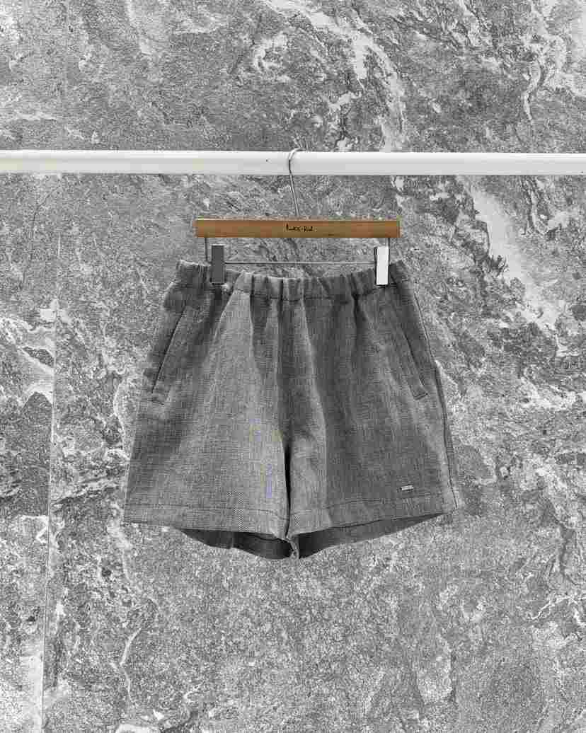 ROOKIE BUD韓國東大門直郵女士新品時尚職業短褲粗花呢亞麻ROOKIE BUD-L短褲