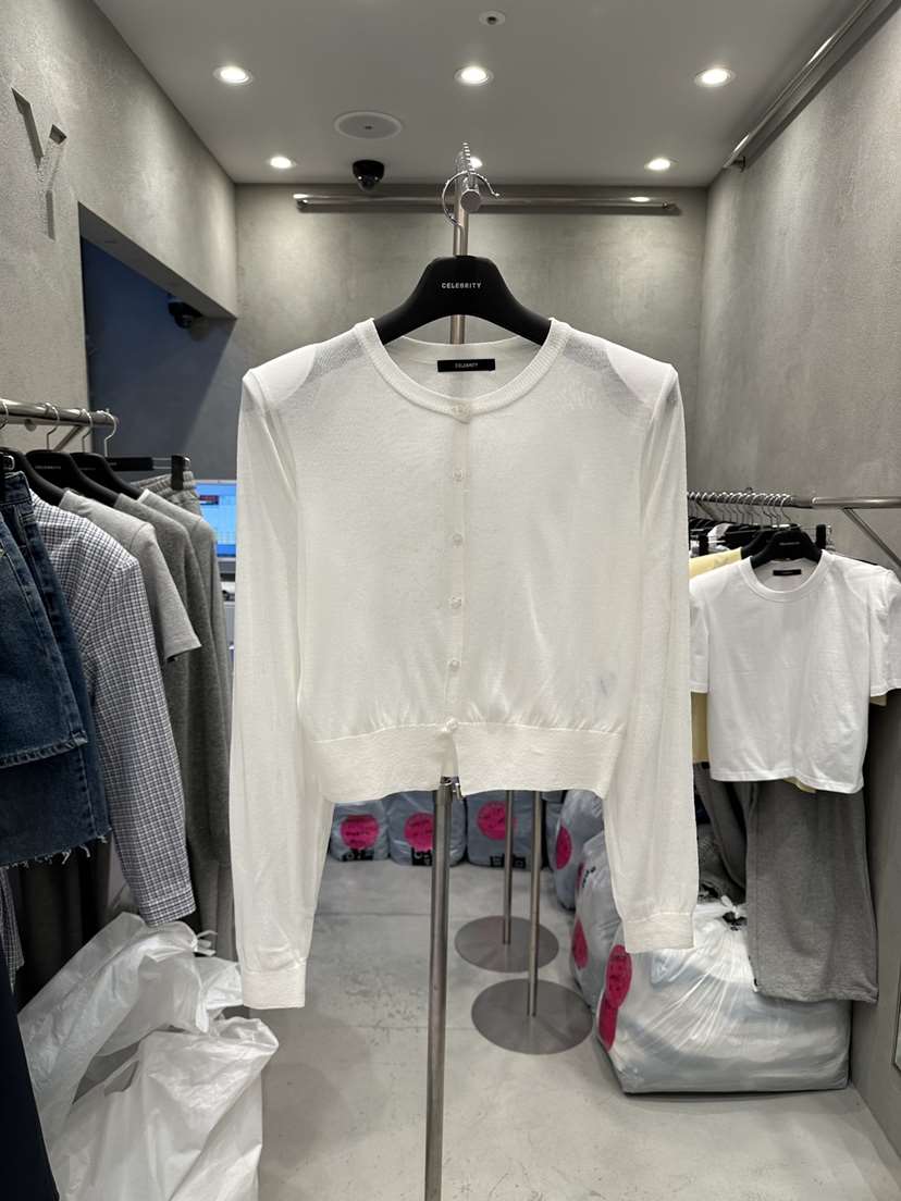 CELEBRITY-A韓國東大門直郵女裝新品26春夏針織衫透視開衫CELEBRITY-A針織衫