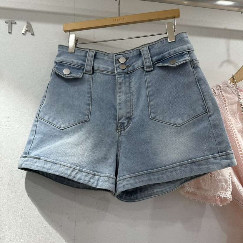 BELITA韓國東大門直郵女士新品時尚推薦熱賣人氣短褲口袋BELITA短褲