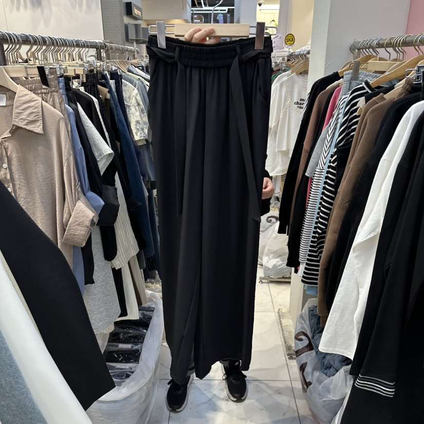 BLOOM韓國東大門直郵女士新款熱賣推薦時尚26春夏休閑褲腰帶BLOOM-Q休閑褲