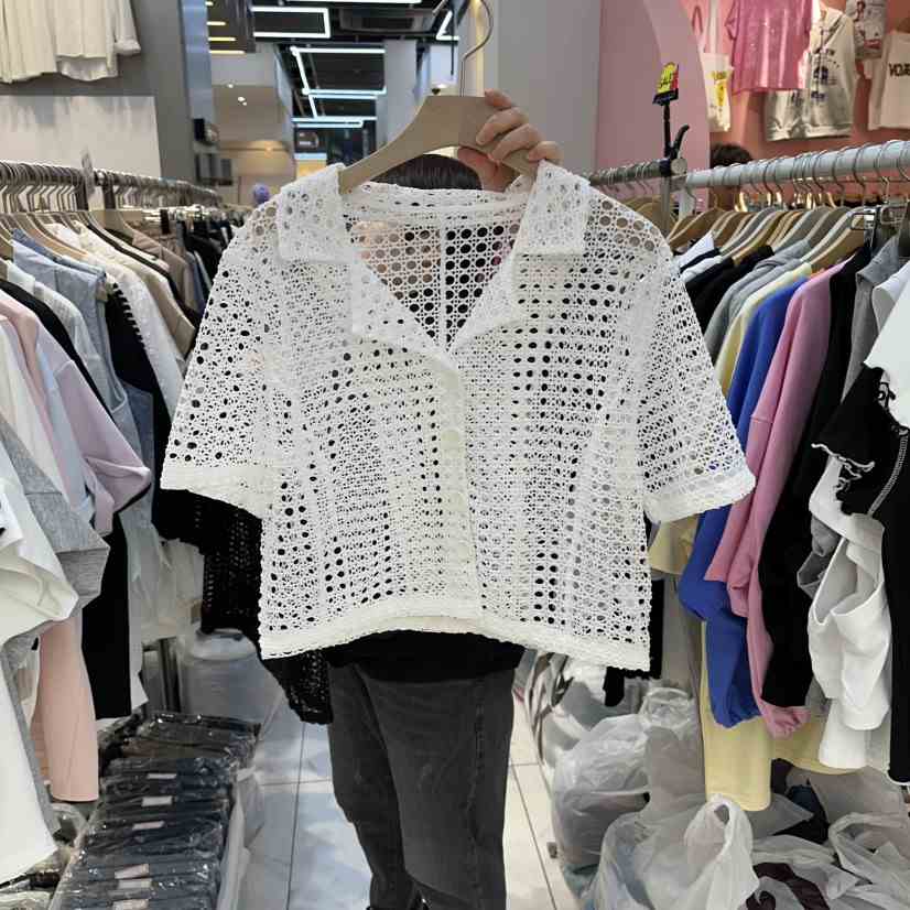 BLOOM韓國直郵女士新品時尚26春夏職業休閑人氣針織衫短款BLOOM-Q針織衫