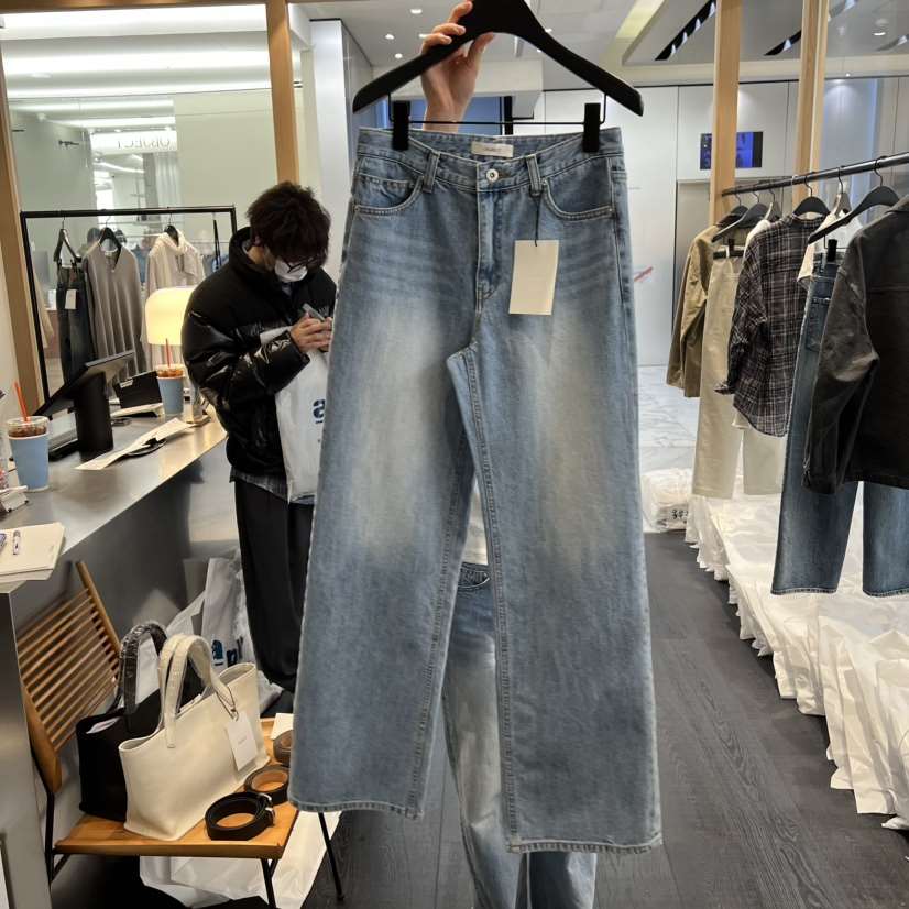 OBJECT韓國東大門代購女士新品時尚人氣職業休閑推薦牛仔褲OBJECT牛仔褲