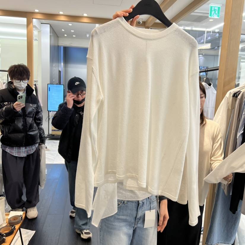 OBJECT韓國東大門代購女裝新款熱賣推薦人氣26春夏長袖T恤圓領OBJECT長袖T恤