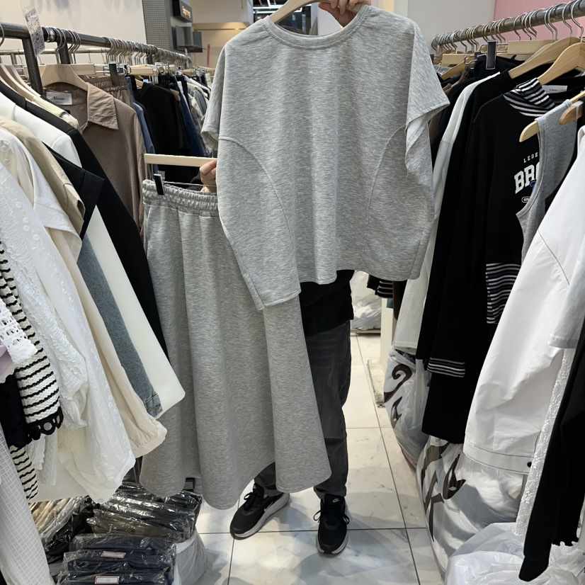 BLOOM韓國東大門直郵女士新款職業休閑套裝兩件套套裝開衩BLOOM-Q套裝