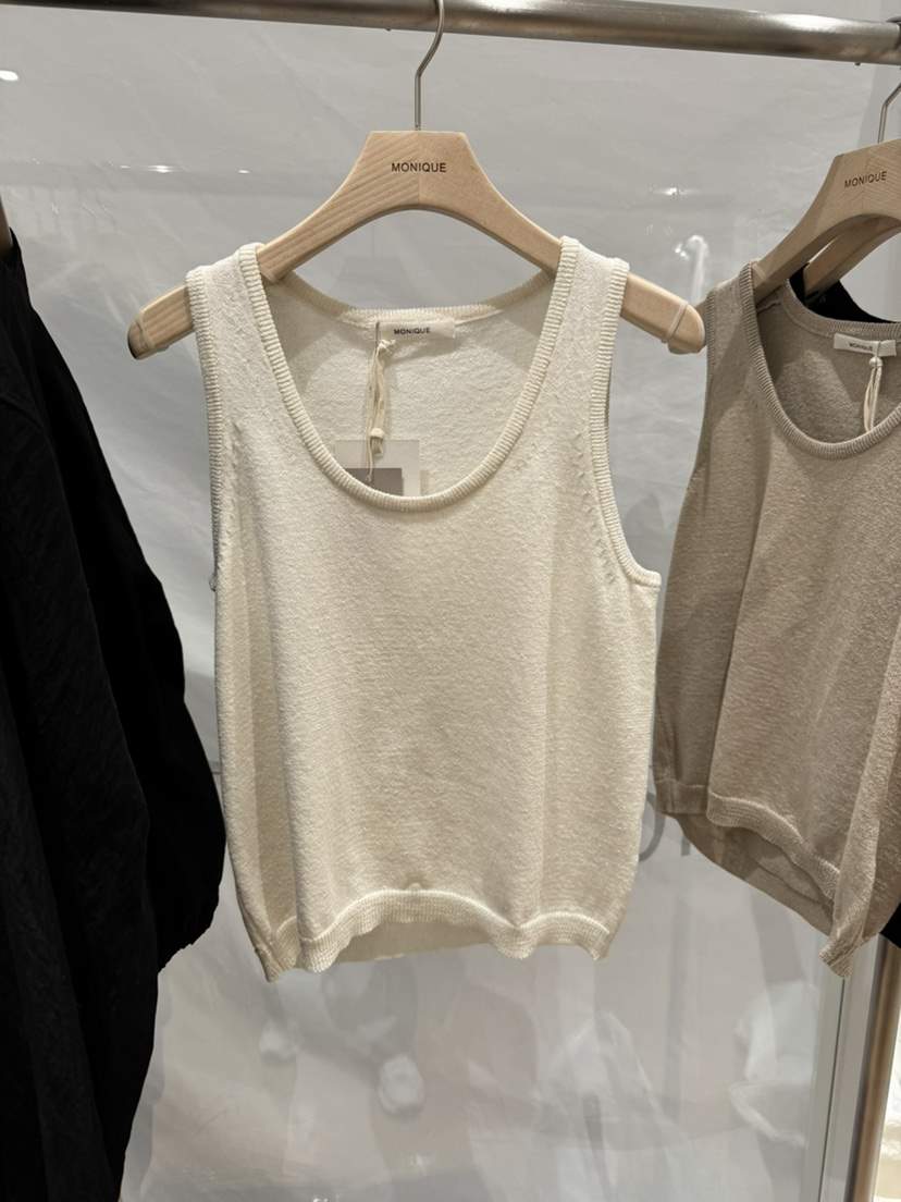MONIQUE東大門直郵女士新款26春夏職業人氣熱賣吊帶背心羅紋MONIQUE吊帶/背心