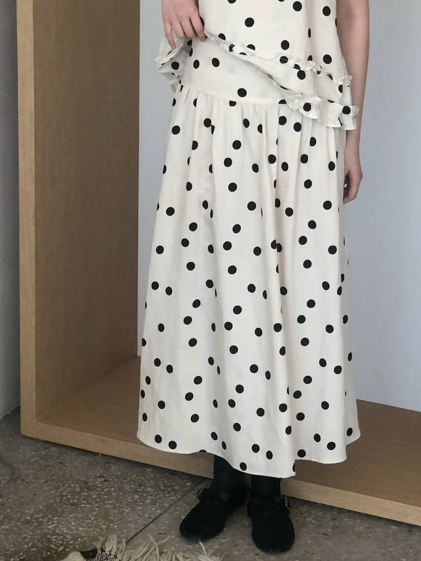 ONDO-P韓國直郵實拍女士新款職業熱賣休閑推薦時尚長裙褶皺ONDO-P長裙