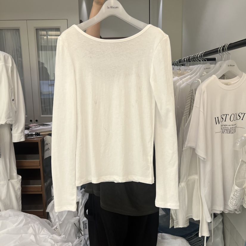LE AHICON韓國直郵女士新品熱賣26春夏休閑真品時尚長袖T恤Le Ahicon長袖T恤