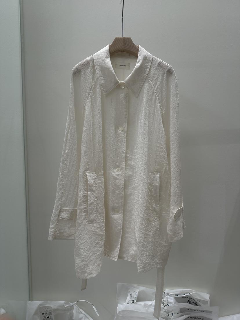 AMY GRACE-A韓國東大門直郵女裝新品職業推薦夾克含腰帶AMY GRACE-A夾克