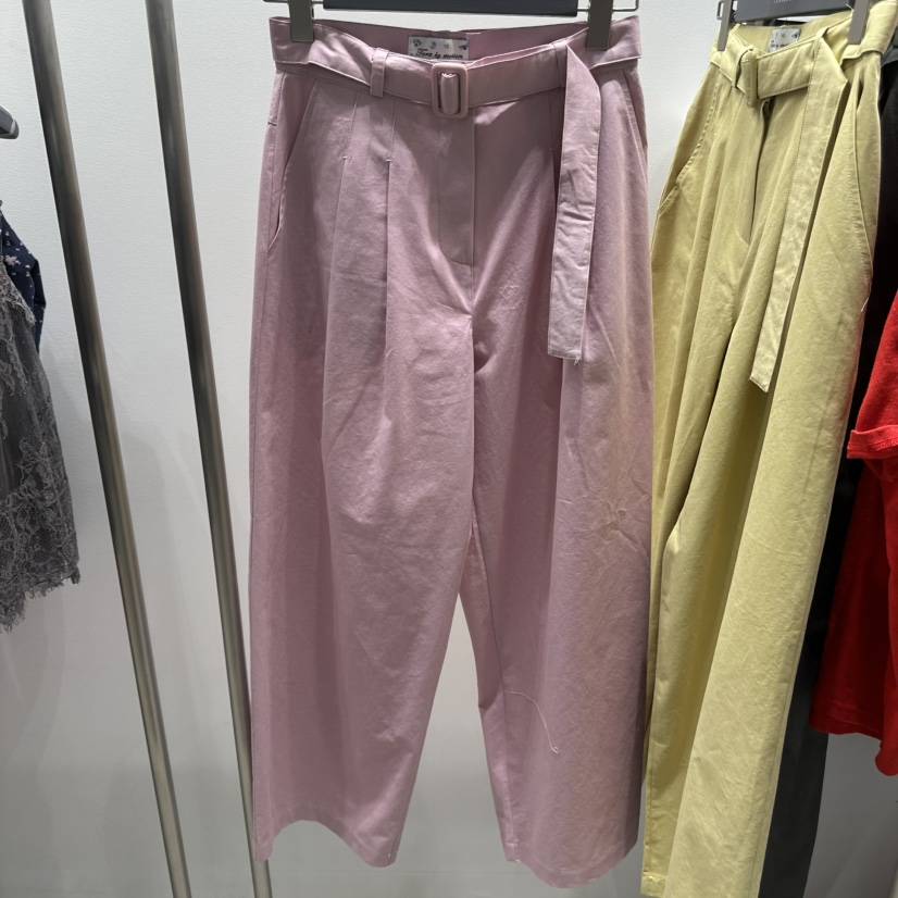 TARABY MOTION韓國東大門直郵女士新品休閑休閑褲含腰帶TARABY MOTION休閑褲