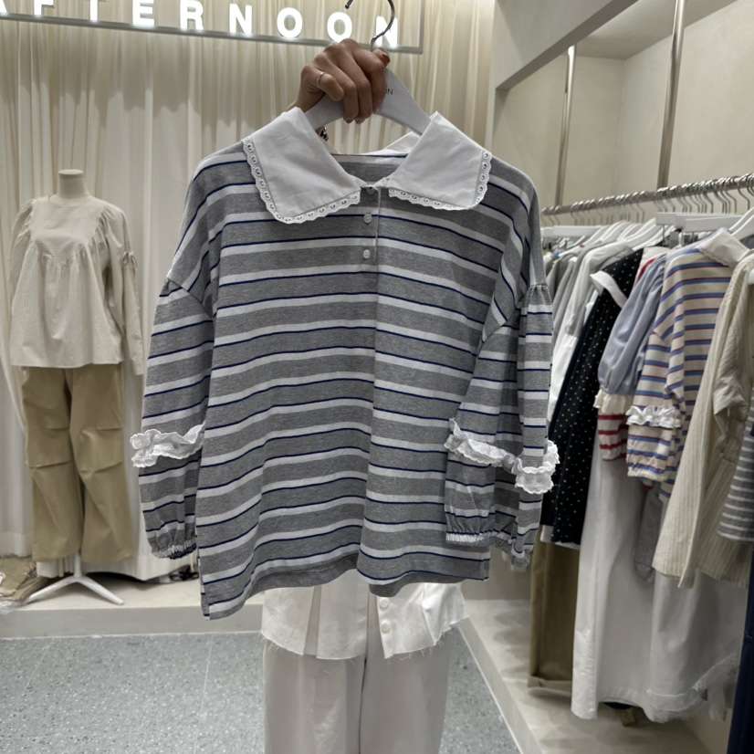 AFTERNOON韓國東大門代購女士新款時尚熱賣人氣職業長袖T恤AFTERNOON長袖T恤