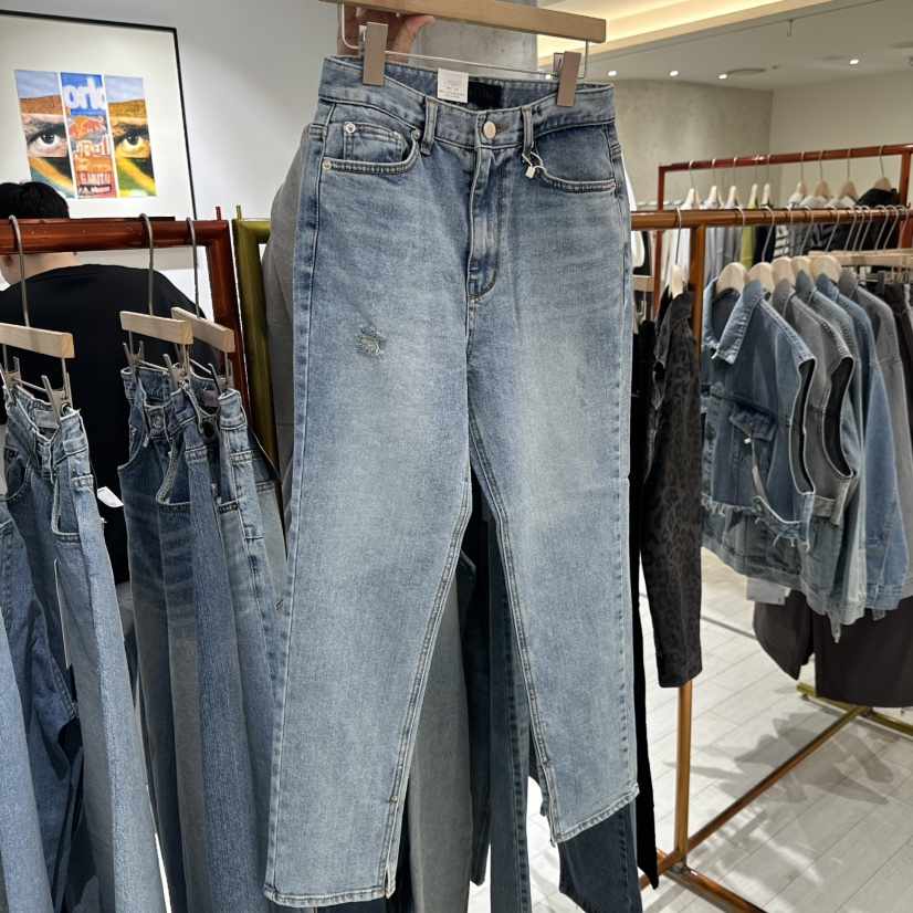 GRAYMELLOW韓國直郵女士新款推薦熱賣休閑職業人氣牛仔褲GRAYMELLOW牛仔褲