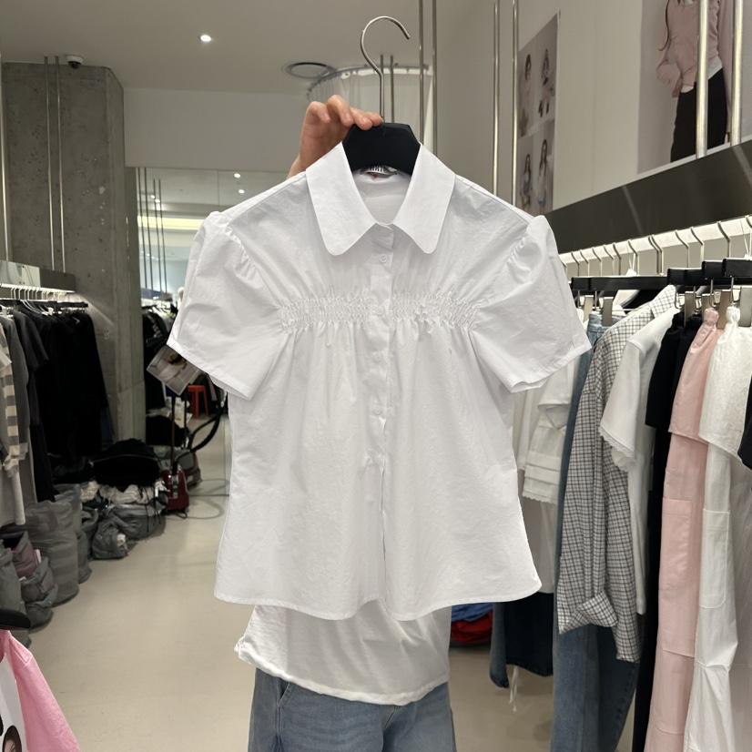 ARTE STUDIO/ATTENTION EDITORIAL韓國東大門代購女裝新款職業襯衫蕾絲衫褶皺ARTE STUDIO/ATTENTION EDITORIAL襯衫/蕾絲衫