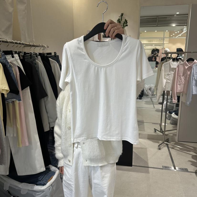 LIVU/MEMO CLASSIC韓國東大門直郵女士新品推薦職業T恤LIVU/MEMO CLASSICT恤