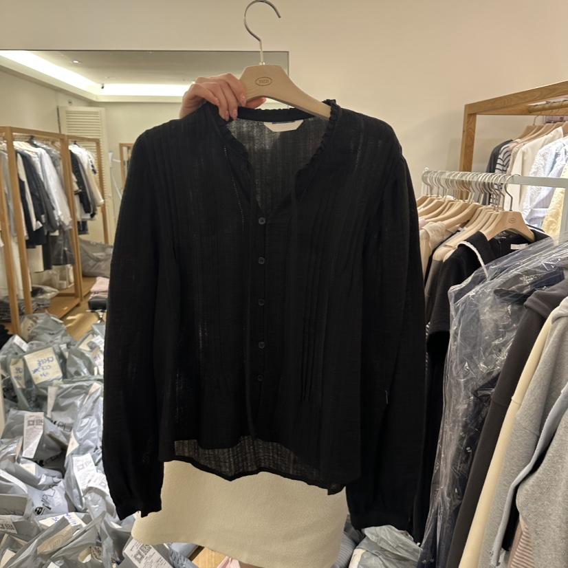 TIZZI韓國東大門直郵女裝新款26春夏熱賣休閑職業襯衫蕾絲衫TIZZI襯衫/蕾絲衫