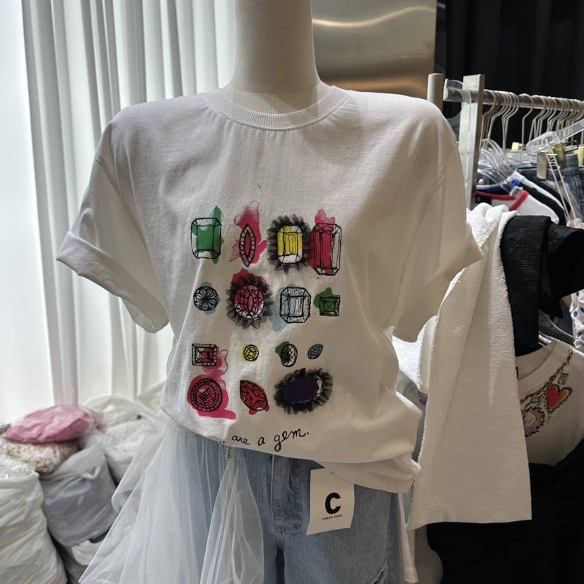 CHEAP-CHIC韓國東大門代購女裝新款26春夏職業休閑人氣T恤CHEAP-CHIC/CHARLES THE SECONDT恤