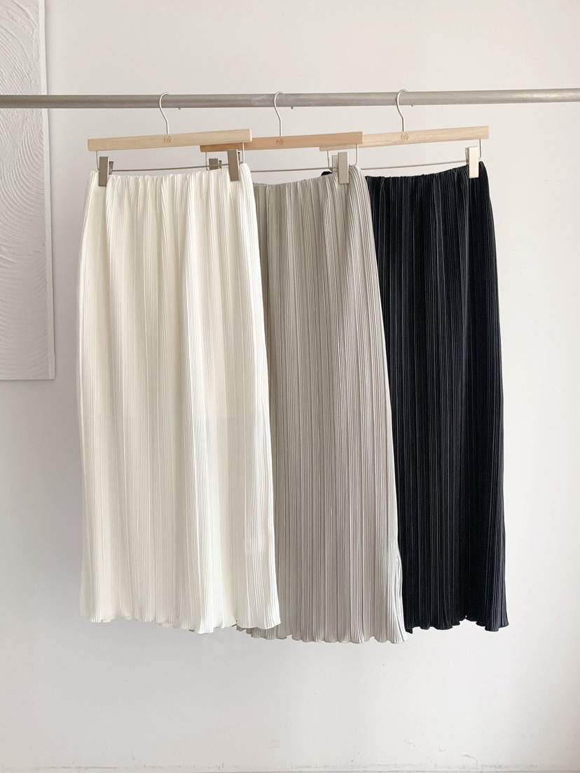 AFTERGLOW韓國東大門直郵女裝新款熱賣26春夏長裙百褶褶裙AFTERGLOW長裙