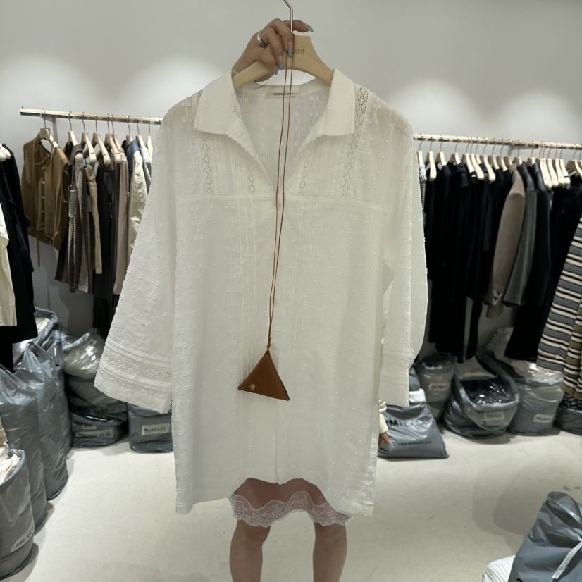 CONNAUGHT/DAILYJUD韓國代購女士新款時尚襯衫蕾絲衫不含飾品CONNAUGHT/DAILYJUD襯衫/蕾絲衫