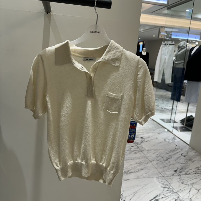 LOW MOMENT韓國東大門代購女裝新款推薦時尚26春夏針織衫亞麻LOW MOMENT針織衫