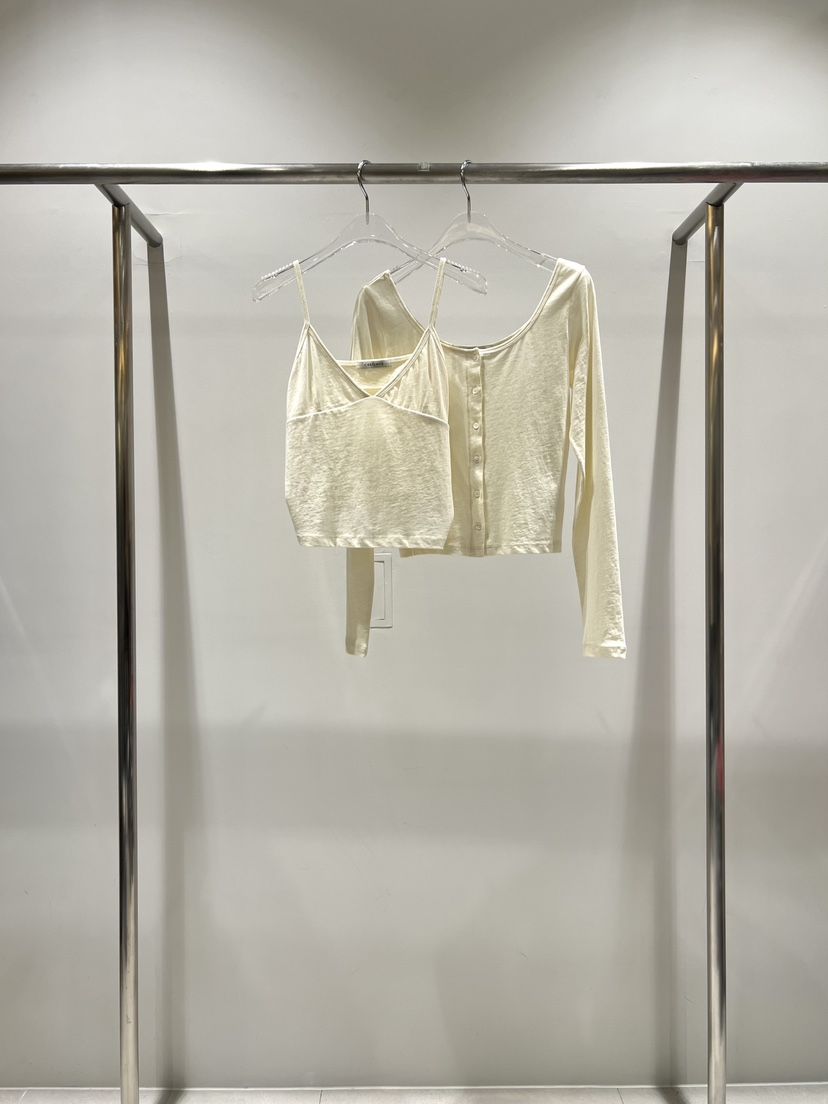 CESTLAVIE韓國東大門直郵女士新品職業套裝兩件套套裝棉質開衫CESTLAVIE套裝