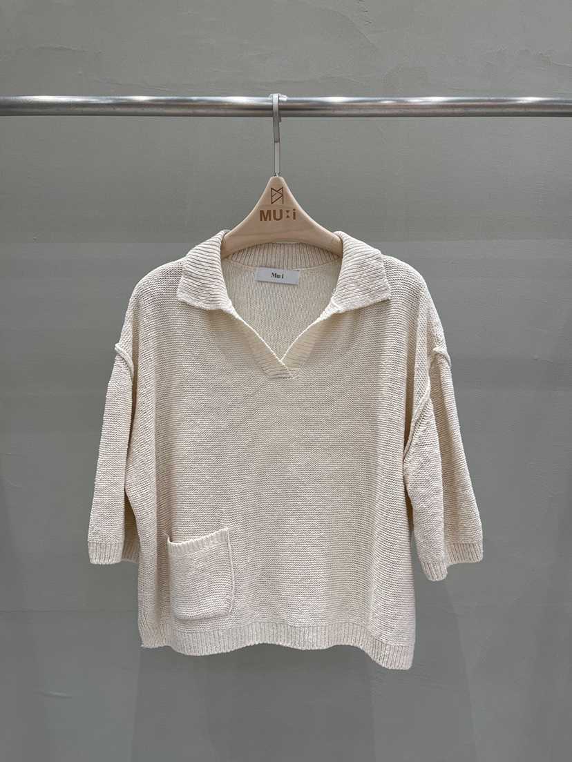THE MUI韓國代購女裝新款推薦時尚職業26春夏針織衫口袋THE MUI針織衫
