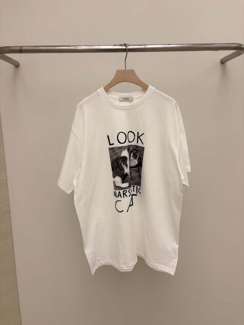 LAIVE韓國直郵女士新款推薦職業26春夏人氣熱賣休閑時尚T恤LAIVET恤