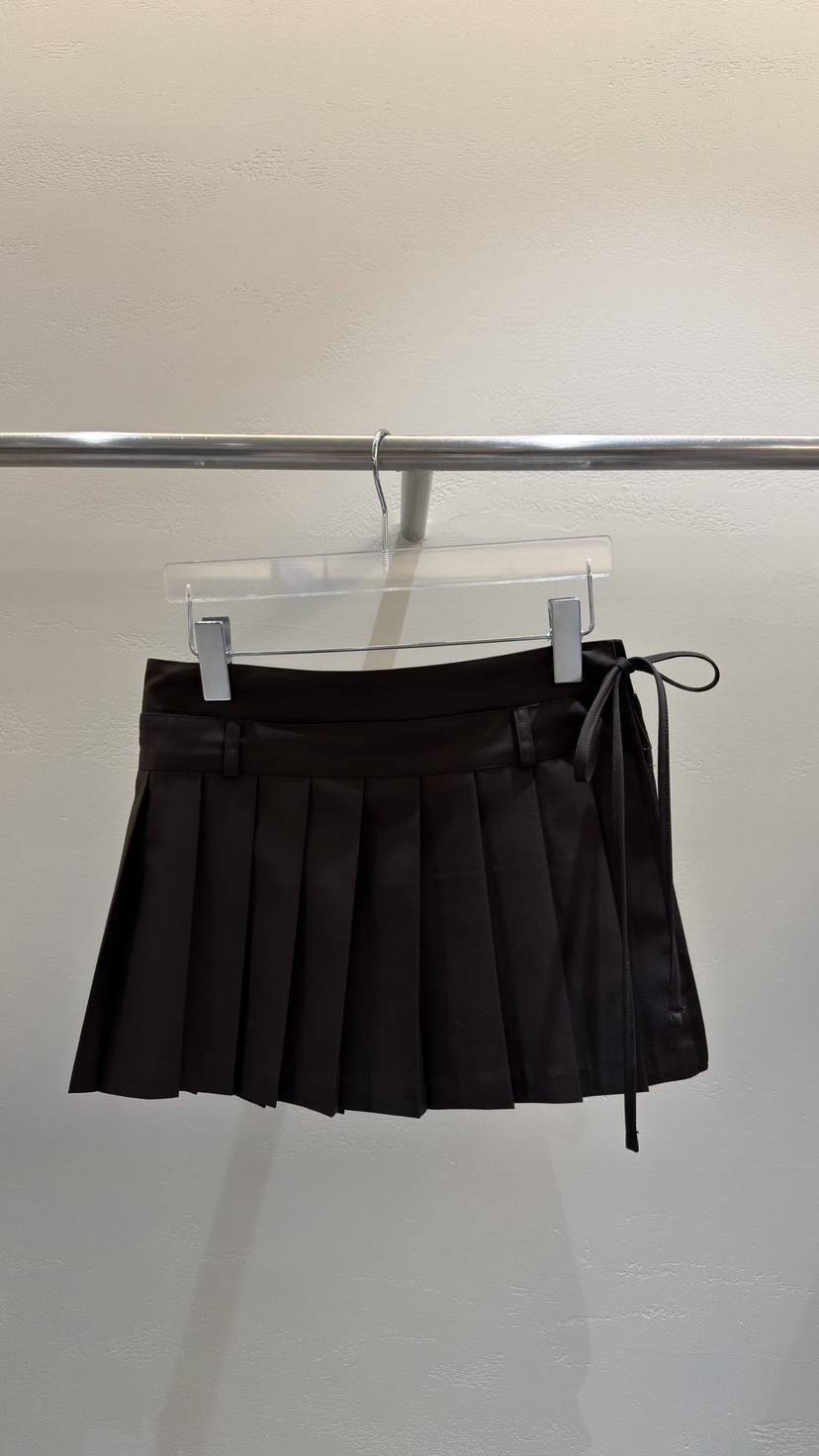 MOST OF ALL U韓國直郵實拍女裝新款時尚休閑短裙褶皺MOST OF ALL U短裙