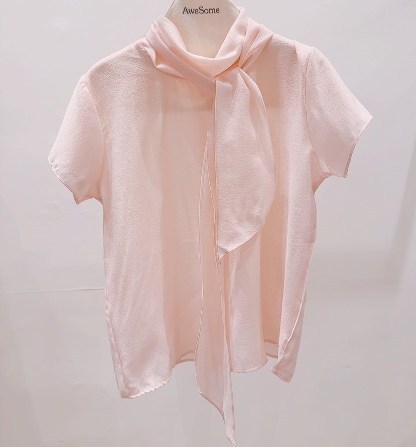 AWESOME-P韓國直郵實拍女裝新品休閑人氣職業襯衫蕾絲衫AWESOME-P襯衫/蕾絲衫