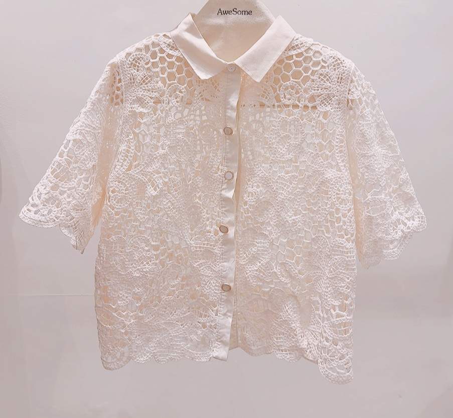 AWESOME-P韓國東大門直郵女士新品推薦休閑熱賣襯衫蕾絲衫AWESOME-P襯衫/蕾絲衫