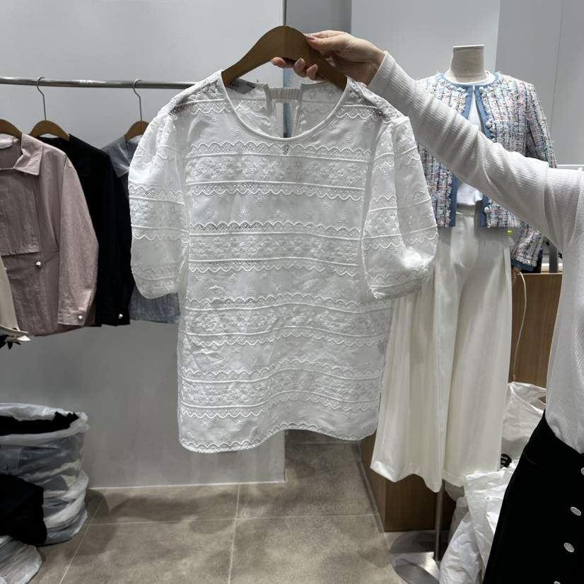 ENVY韓國直郵實拍女士新品休閑時尚熱賣人氣職業襯衫蕾絲衫ENVY襯衫/蕾絲衫