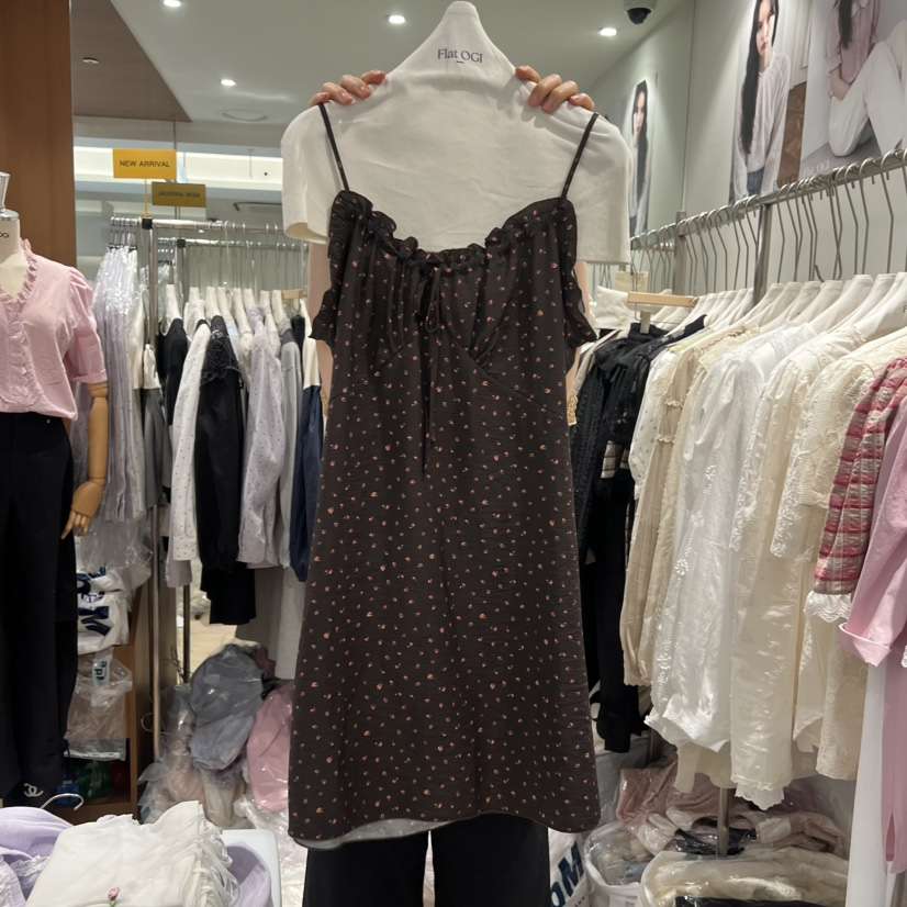 OGI韓國東大門代購女裝新款時尚熱賣職業26春夏人氣連衣裙FLat OGI連衣裙