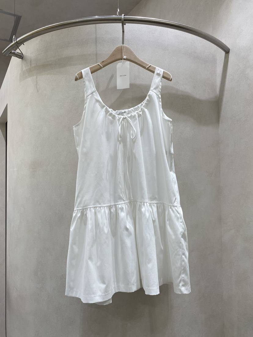 WHO IS SHE韓國直郵實拍女士新品職業26春夏時尚連衣裙WHO IS SHE連衣裙