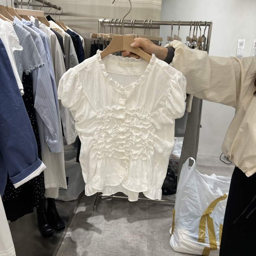 CHAE韓國直郵實拍女士新品熱賣時尚推薦休閑職業襯衫蕾絲衫CHAE襯衫/蕾絲衫