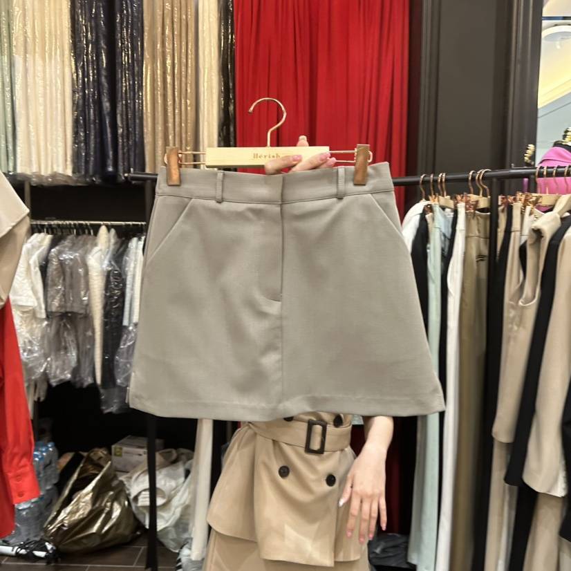 HERISH-HAUTE韓國直郵實拍女士新款時尚推薦休閑職業裙褲HERISH-HAUTE裙褲