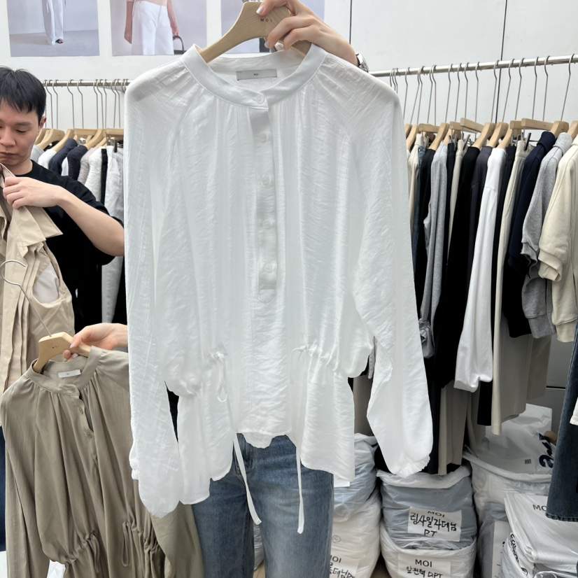 MOI-A韓國直郵女裝新款人氣時尚推薦26春夏休閑襯衫蕾絲衫MOI-A襯衫/蕾絲衫