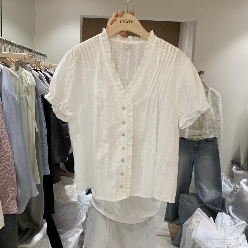 HOWFF韓國東大門直郵女士新品人氣職業時尚熱賣襯衫蕾絲衫HOWFF襯衫/蕾絲衫