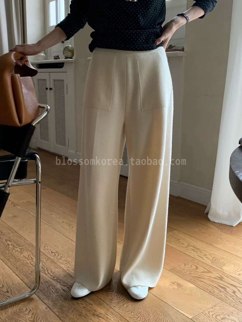 PRIVIE/H/LOW GAUGE韓國東大門代購女士新品休閑休閑褲針織褲PRIVIE/H/LOW GAUGE休閑褲