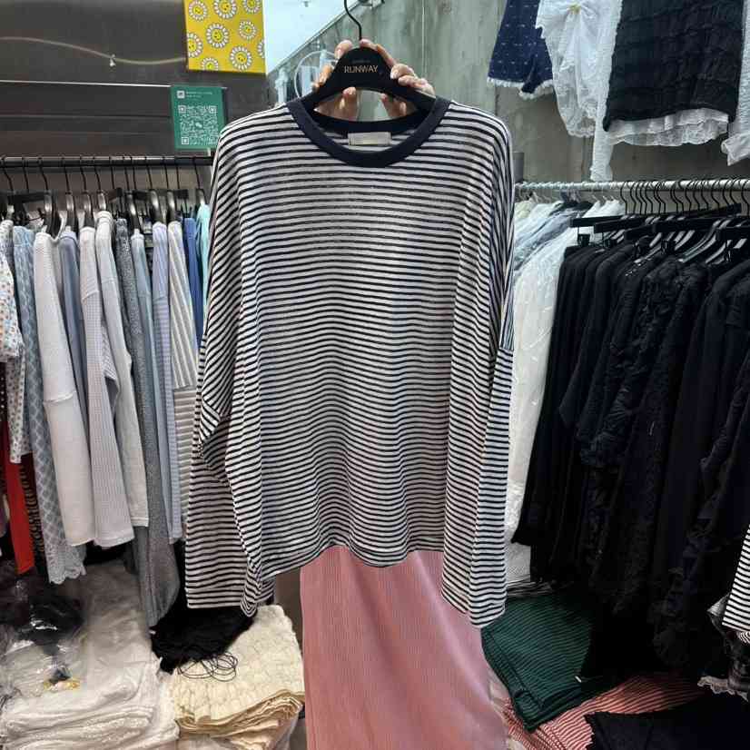 RUNWAY-런웨이韓國東大門直郵女裝新款26春夏時尚長袖T恤RUNWAY長袖T恤