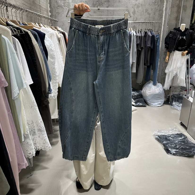 JUNI韓國東大門代購女士新款推薦休閑熱賣人氣26春夏牛仔褲my juni牛仔褲