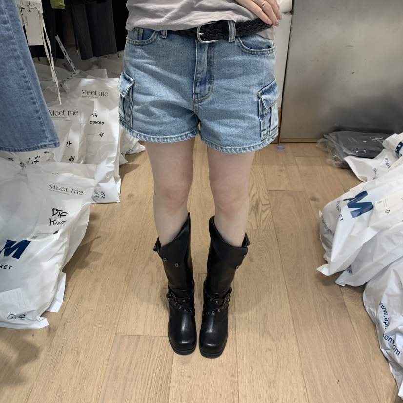 MEET ME韓國直郵實拍女士新品人氣熱賣短褲不含腰帶工裝MEET ME短褲