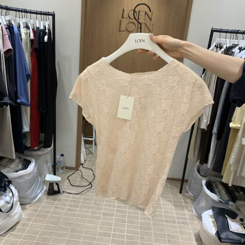 LOFN韓國東大門代購女裝新款職業熱賣時尚26春夏推薦休閑T恤LOFNT恤