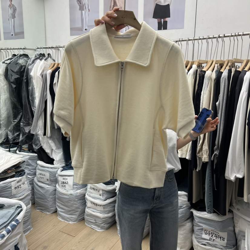 MOI-A韓國東大門直郵女士新品職業人氣熱賣推薦夾克拉鏈MOI-A夾克