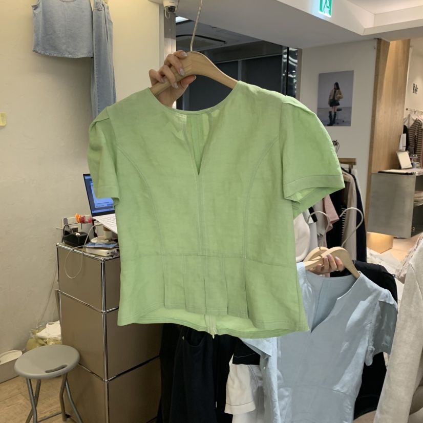 W AND J韓國東大門代購女士新款時尚人氣休閑襯衫蕾絲衫W AND J襯衫/蕾絲衫