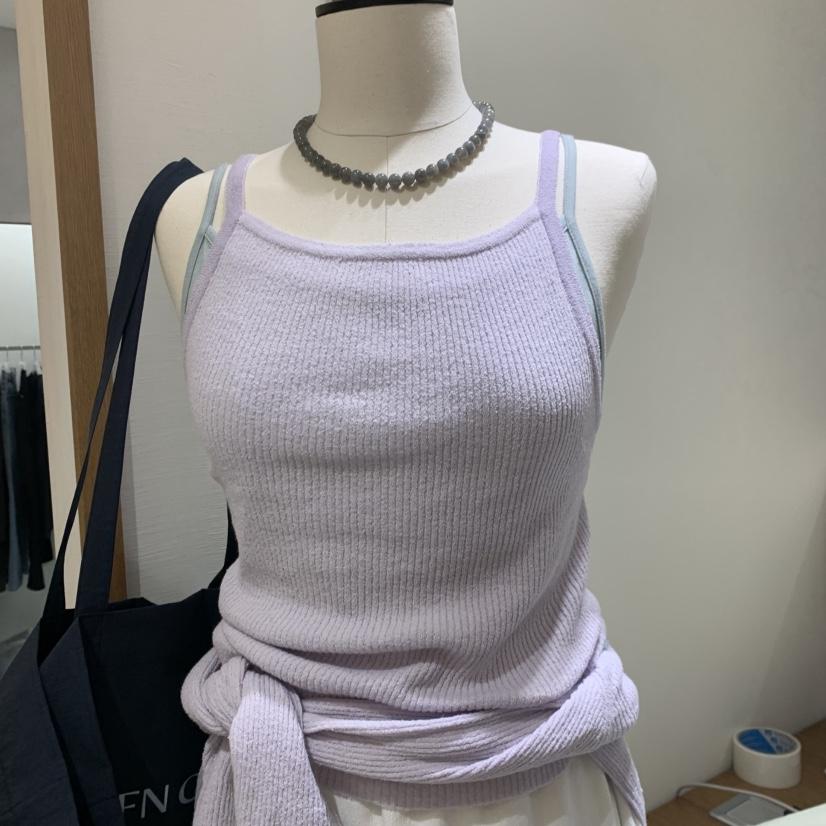 LOFN韓國東大門代購女士新品休閑時尚人氣吊帶背心不含內搭LOFN吊帶/背心