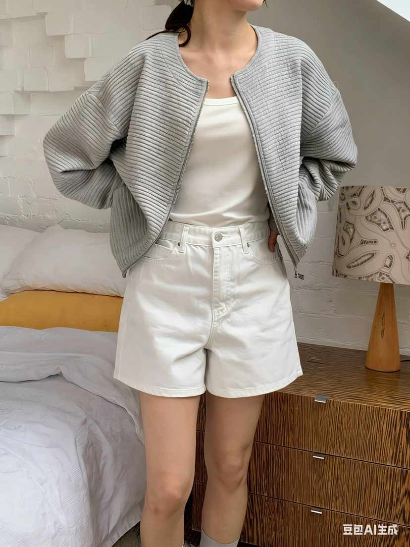 SIHO ARCHIVE韓國東大門直郵女士新品推薦夾克華夫格拉鏈SIHO ARCHIVE夾克