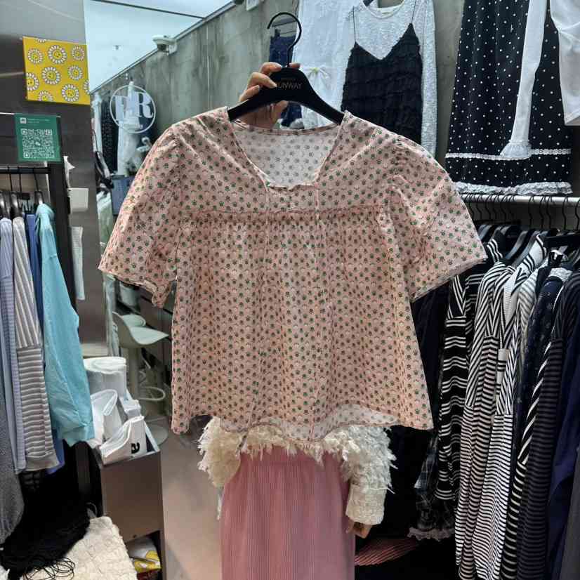 RUNWAY-런웨이韓國東大門直郵女士新款26春夏襯衫蕾絲衫RUNWAY襯衫/蕾絲衫