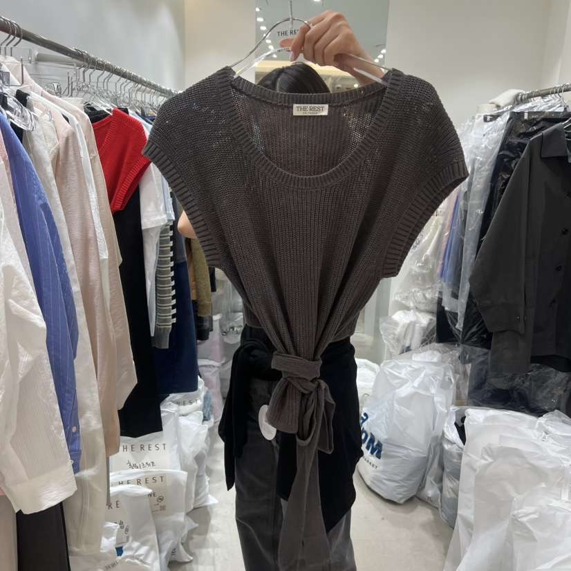 THE REST韓國直郵實拍女士新品時尚推薦人氣職業26春夏T恤THE REST/UNNOEUDT恤